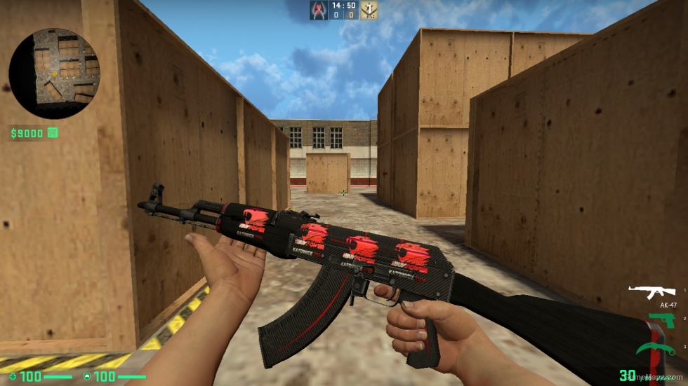 AK 47 SKIN WITH STICER PACK FOR CSSO