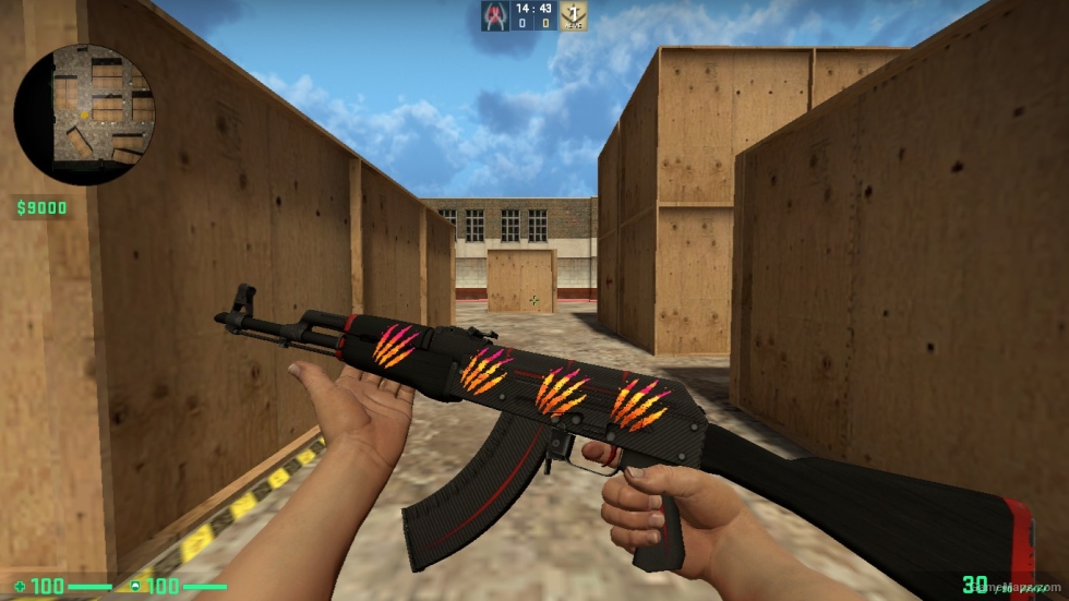 AK 47 SKIN WITH STICER PACK FOR CSSO
