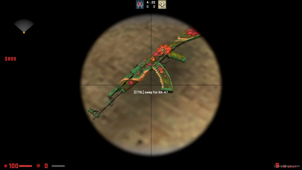 AK 47 Wild Lotus STICER 1 FOR CSSO