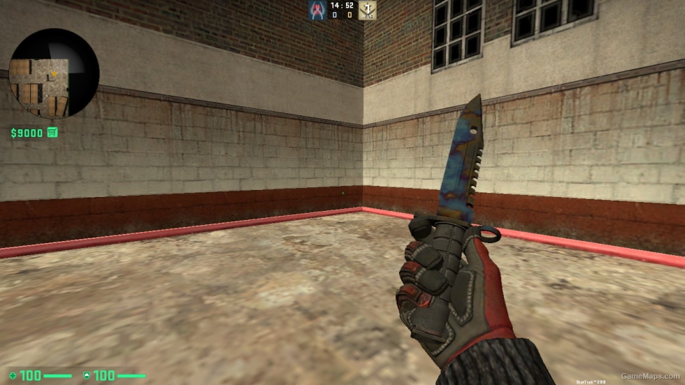 ALL BLUE GEM KNIFES SKIN FOR CSSO