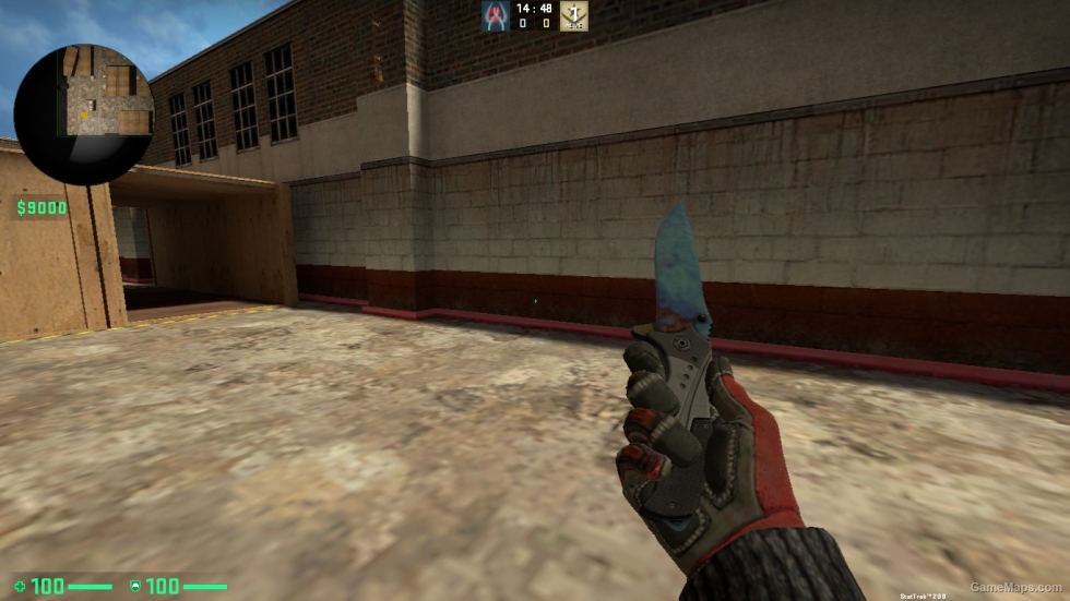 ALL BLUE GEM KNIFES SKIN FOR CSSO