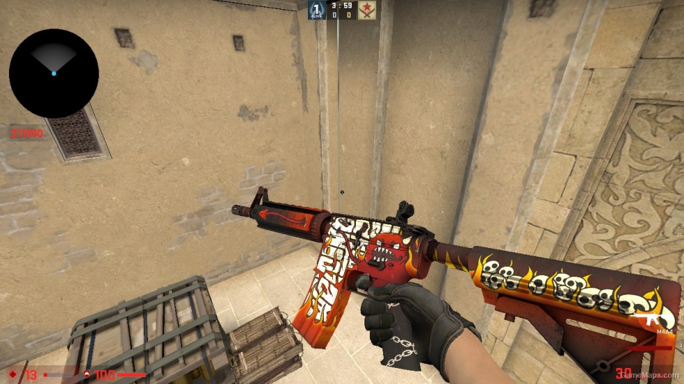 CS GO ALL M4A4 SKINS FOR CSSO PART 1