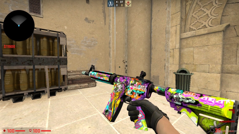 CS GO ALL M4A4 SKINS FOR CSSO PART 1