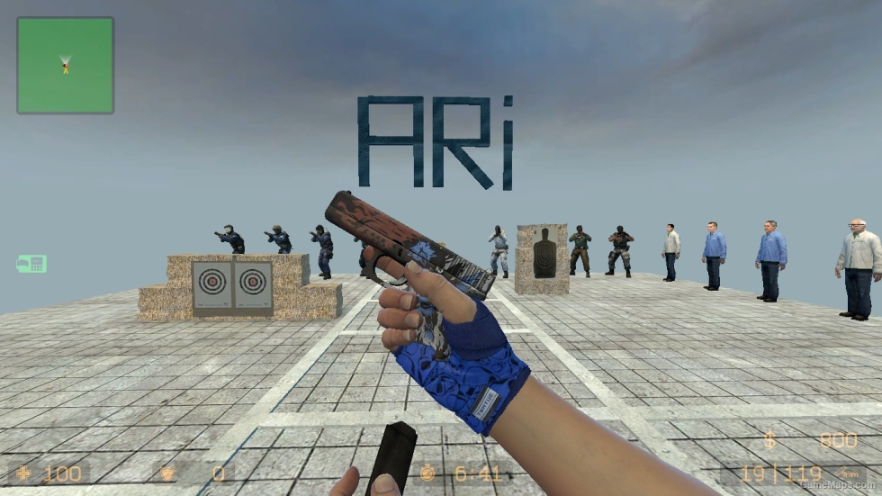 CS GO MOD (Hand Wraps Cobalt Skulls)