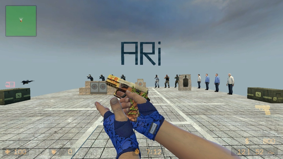 CS GO MOD (Hand Wraps Cobalt Skulls)