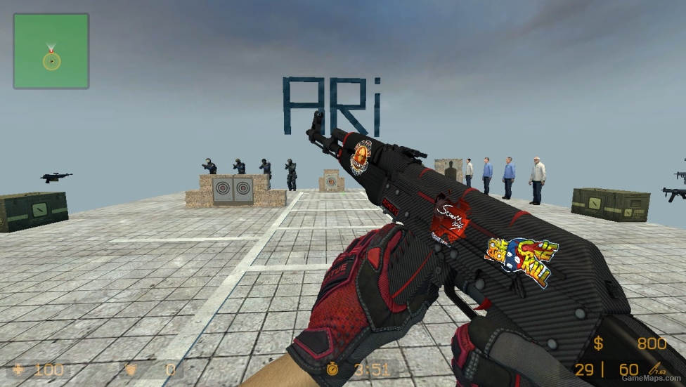 CS GO MOD (Specialist Gloves Crimson Kimono)