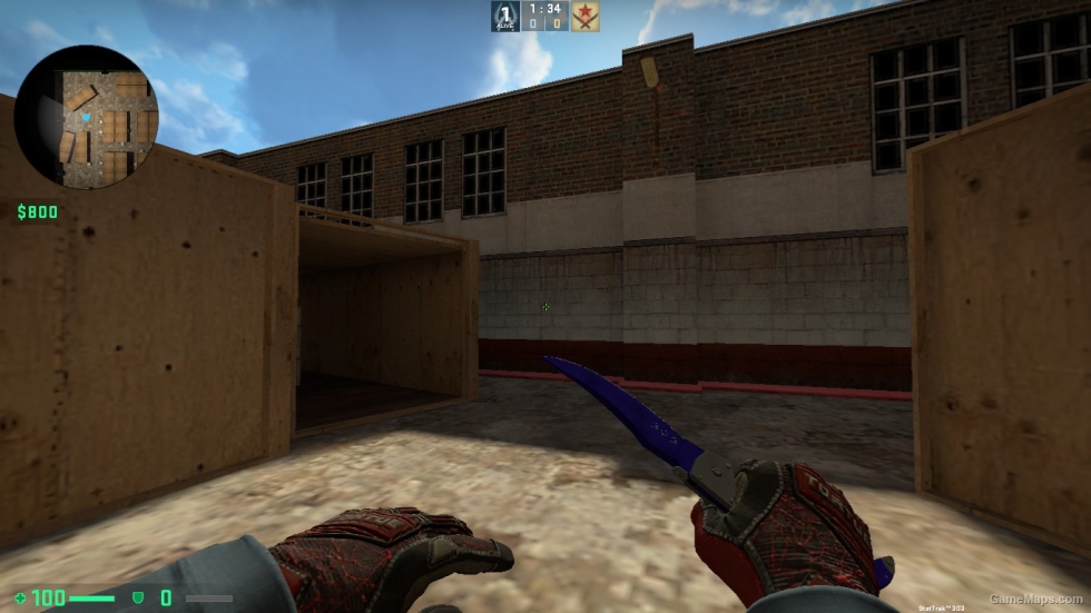 Falchion Knife Doppler Sapphire FOR CSSO