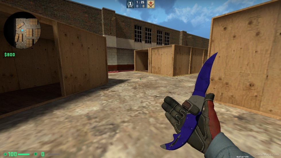 Falchion Knife Doppler Sapphire FOR CSSO