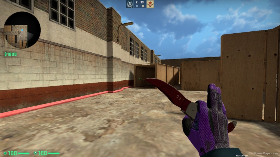 Falchion Knife RUBY FOR CSSO