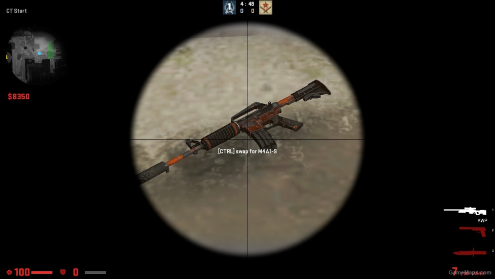 M4A1-S Atomic Alloy (battle-scarred) STICER FOR CSSO