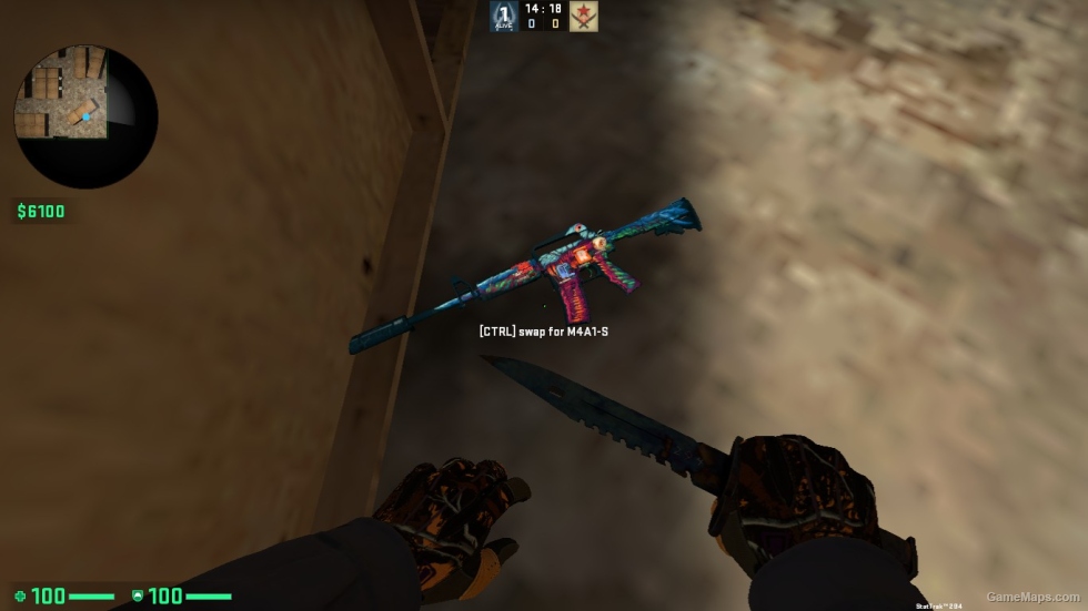 M4A1-S HYPER BEAST FOR CSSO STICER 1