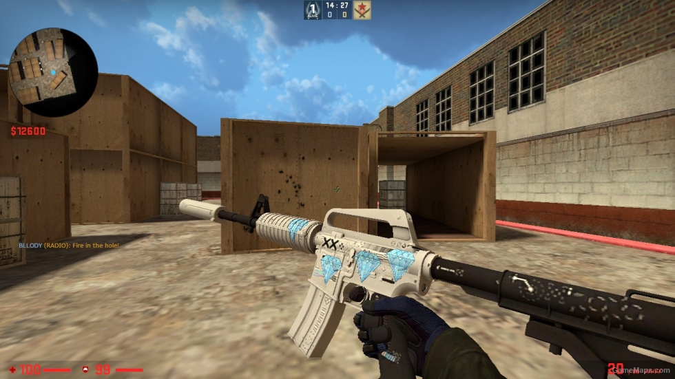 M4A1-S SKIN PACK WITH STICER FOR CSSO