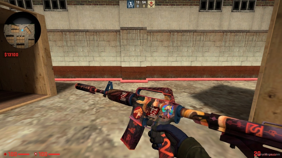 M4A1-S SKIN PACK WITH STICER FOR CSSO