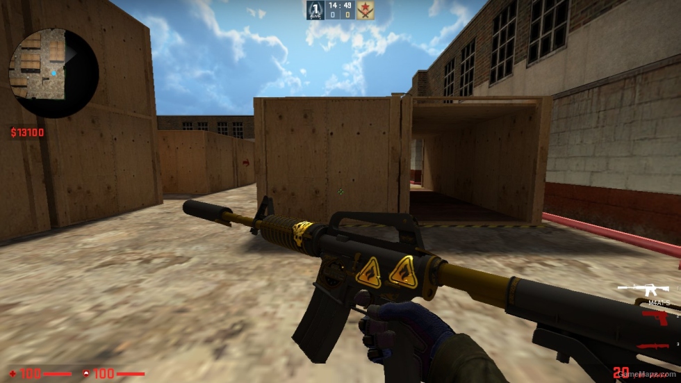 M4A1-S SKIN PACK WITH STICER FOR CSSO