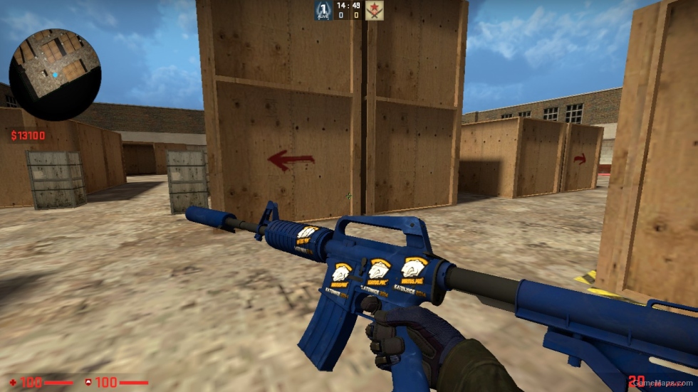 M4A1-S SKIN PACK WITH STICER FOR CSSO