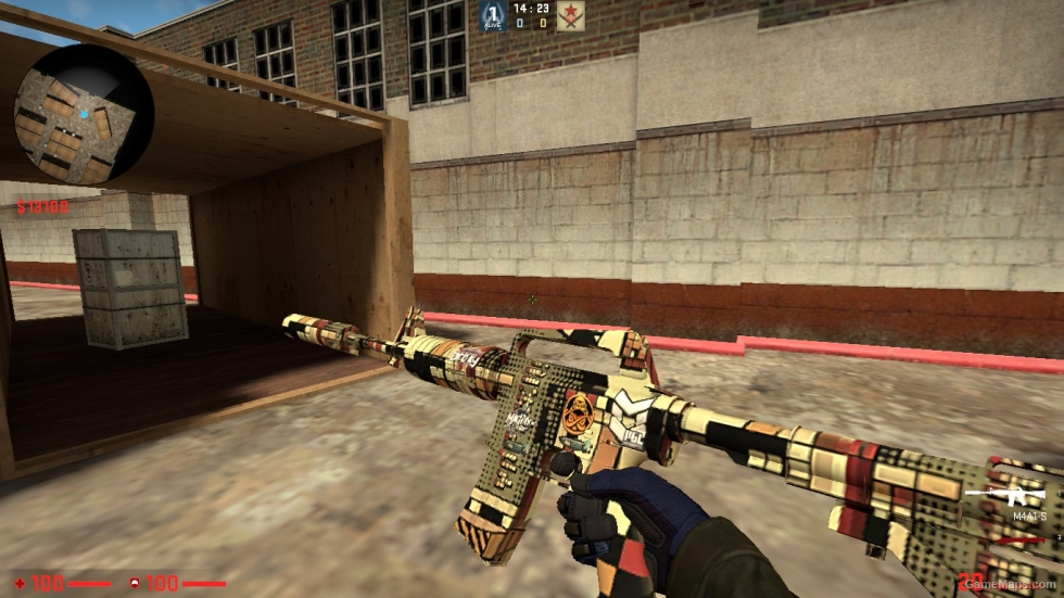 M4A1-S SKIN PACK WITH STICER FOR CSSO