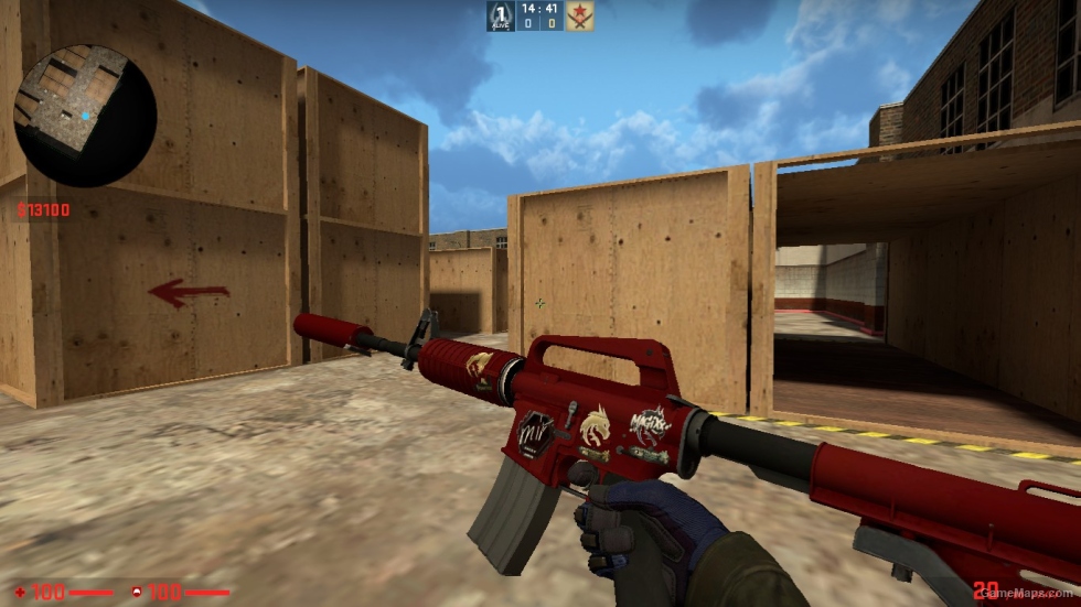 M4A1-S SKIN PACK WITH STICER FOR CSSO