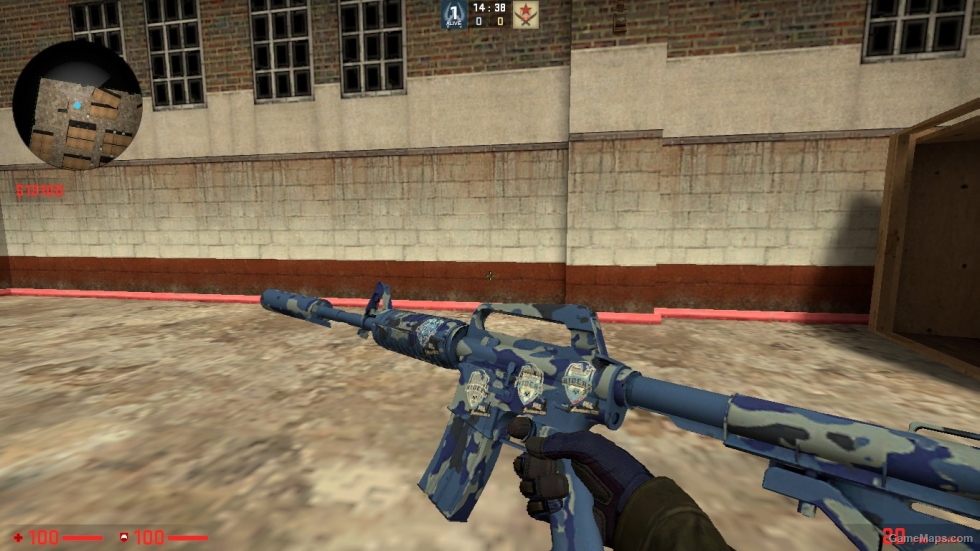M4A1-S SKIN PACK WITH STICER FOR CSSO