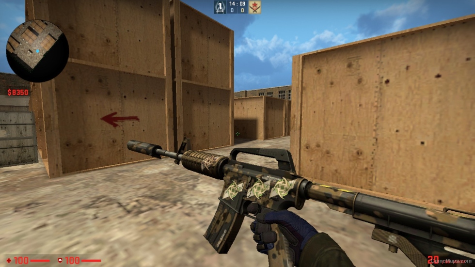 M4A1-S SKIN PACK WITH STICER FOR CSSO