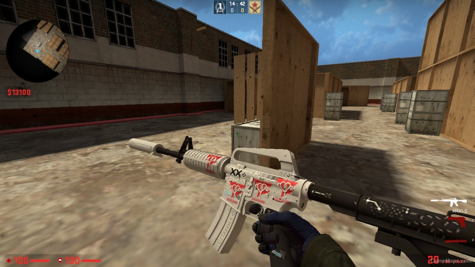 M4A1-S SKIN PACK WITH STICER FOR CSSO