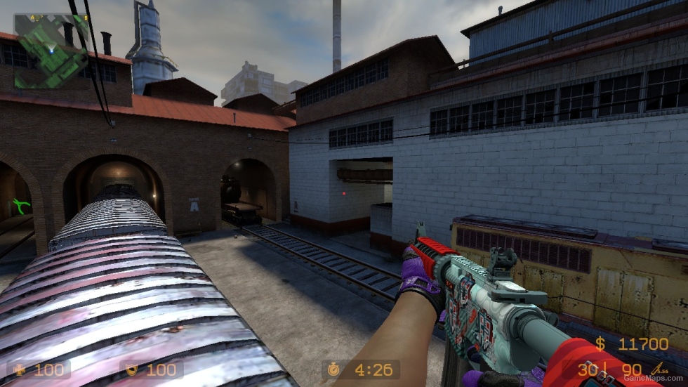 m4a1 bulet rain whith stikers
