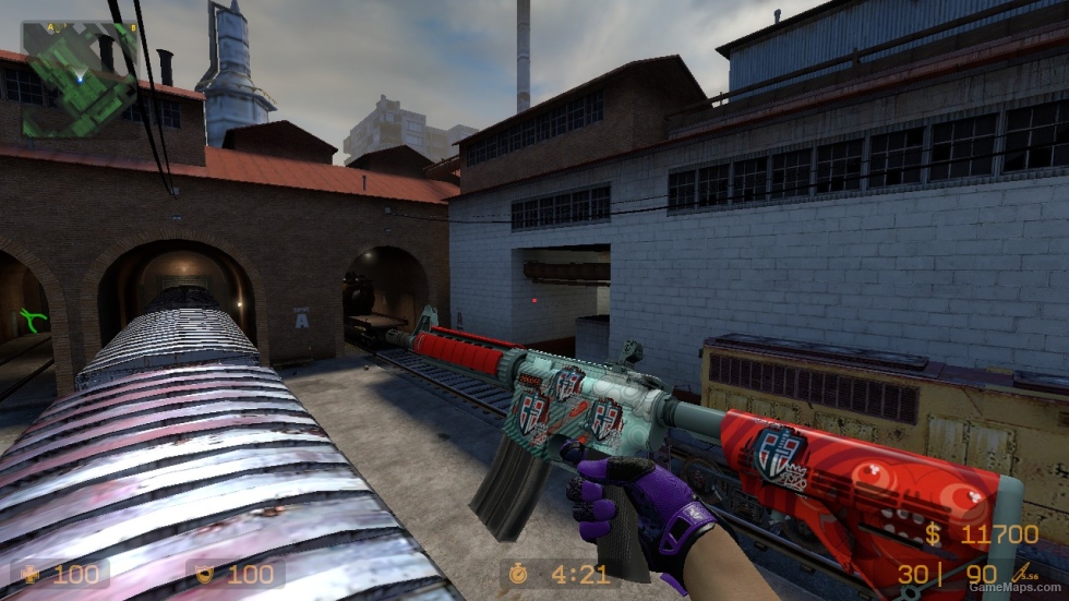m4a1 bulet rain whith stikers