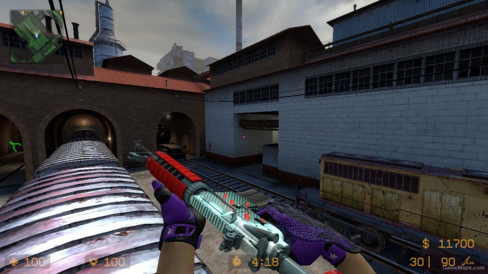 m4a1 bulet rain whith stikers