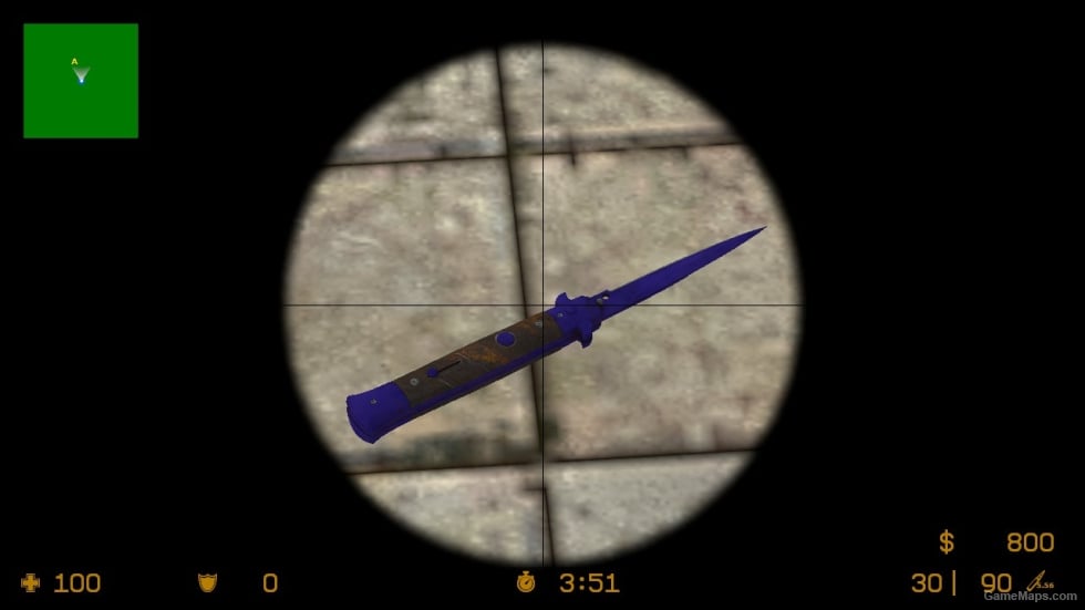 Stiletto Knife Sapphir