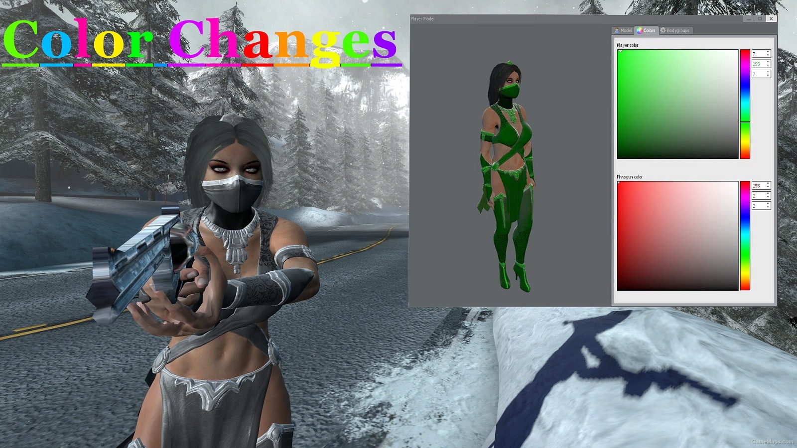 playermodel mod garry npc gamemaps kitana gmod sandbox addons