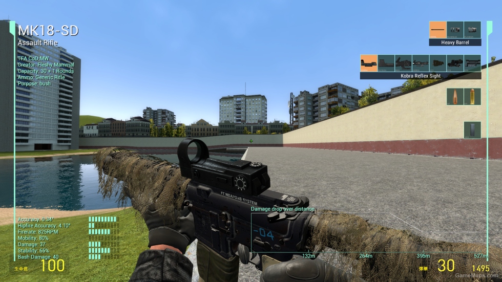 [TFA][AT] Call of Duty Modern Warfare MK18-SD