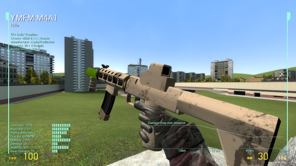 [TFA] L4D2 Mod Port: Dolls' Frontline - YMFM M4A1