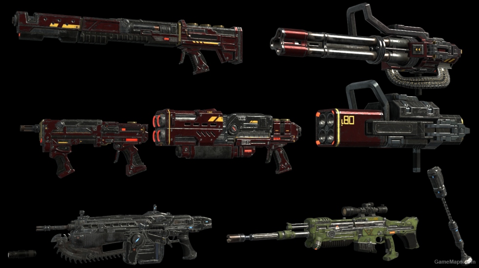 Gears of War 4 - Weapons (Prop)