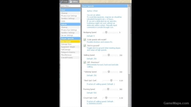 Player Speeds Changer 2.0 [REUPLOAD] - Ammo