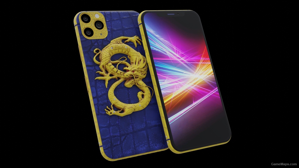 Sketchfab - iPhone 11 Pro Max Diamond Dragon Edition