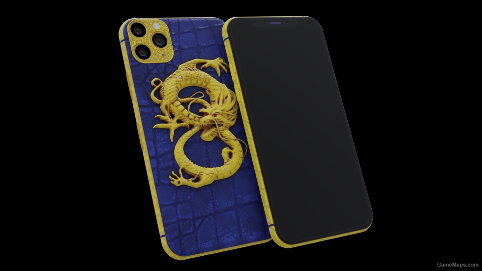 Sketchfab - iPhone 11 Pro Max Diamond Dragon Edition