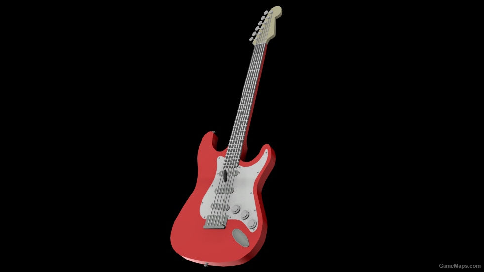 Sketchfab - Red Stratocaster Electric Guitar