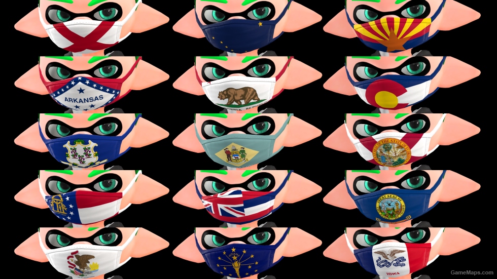 Splatoon - 4th of July Masks