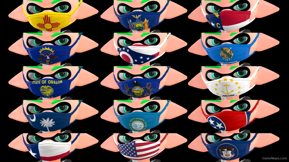 Splatoon - 4th of July Masks