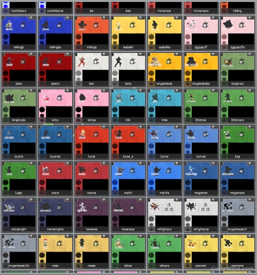 Splatoon 2 - Smash Bros Ultimate Shirt Texture Pack