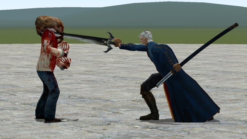 Vergil (DMC3) VJ SNPC + Fixed Playermodel (Mod) for Garry's Mod