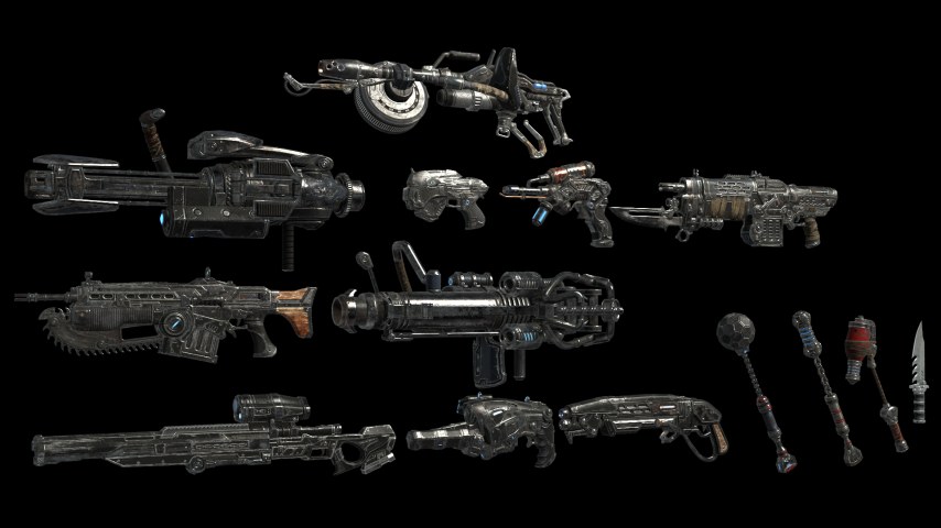 Gears of War 4 - Weapons (Prop)