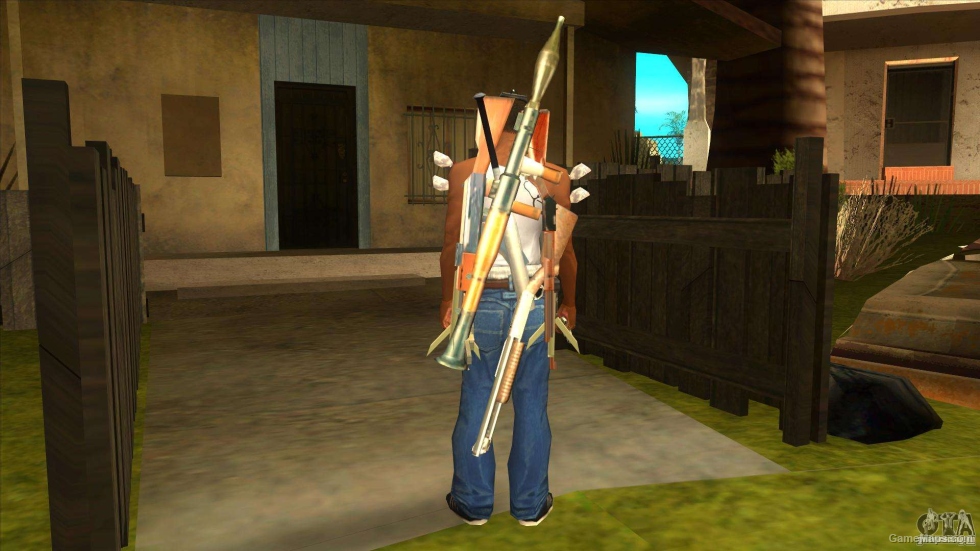 A weapon on your back