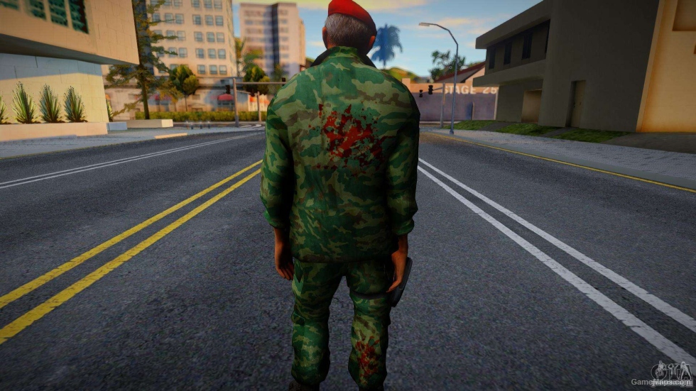Bill in Military Uniform from Left 4 Dead