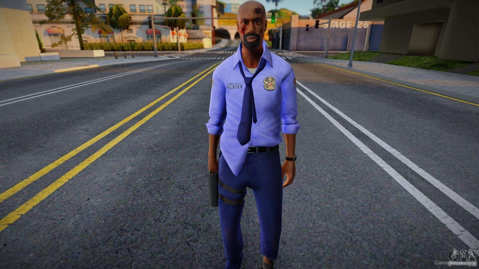Louis from Left 4 Dead (Cop) v4 (Mod) for Grand Theft Auto : San ...