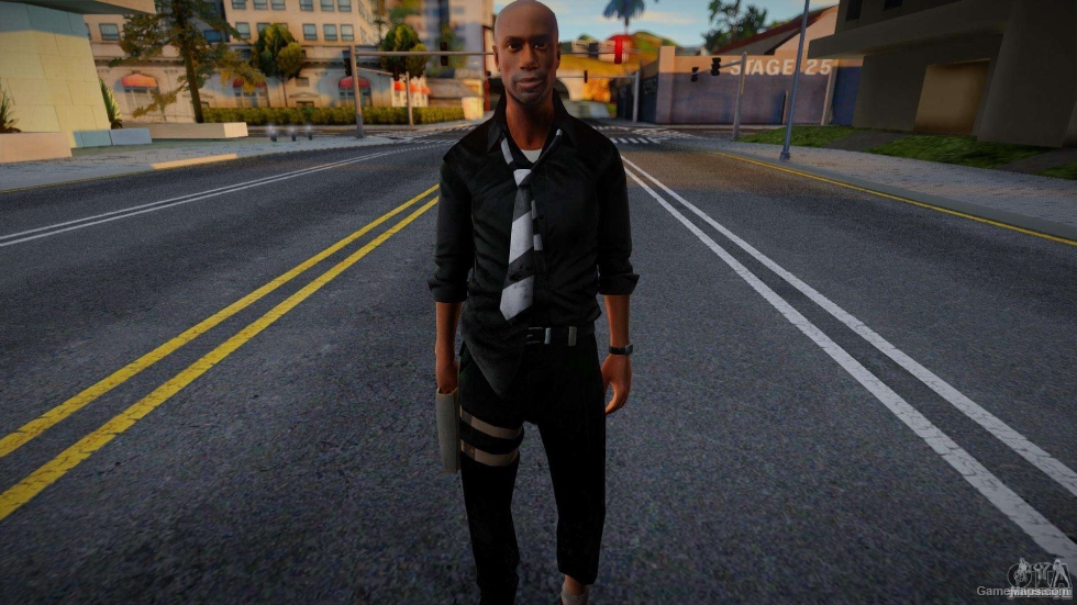 Louis from the Left 4 Dead (In a black suit)