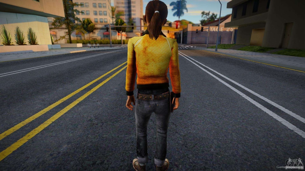 Zoey (Cyberpunk 2077 V1) from Left 4 Dead