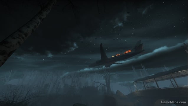 Alternate scene of the plane crash in The Last Stand