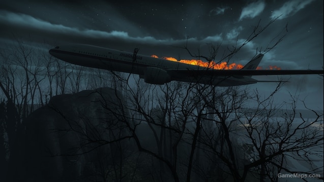 Alternate scene of the plane crash in The Last Stand