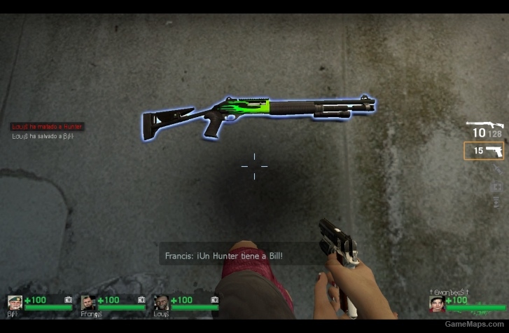 Autoshotgun green flames l4d1