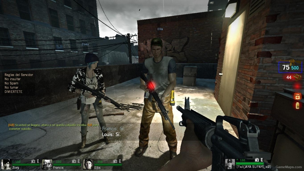 beta ellis replace louis to l4d1